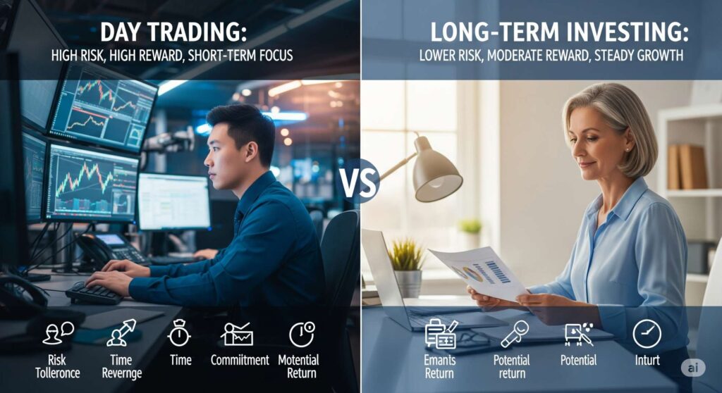 Day Trading vs Long-Term Investing